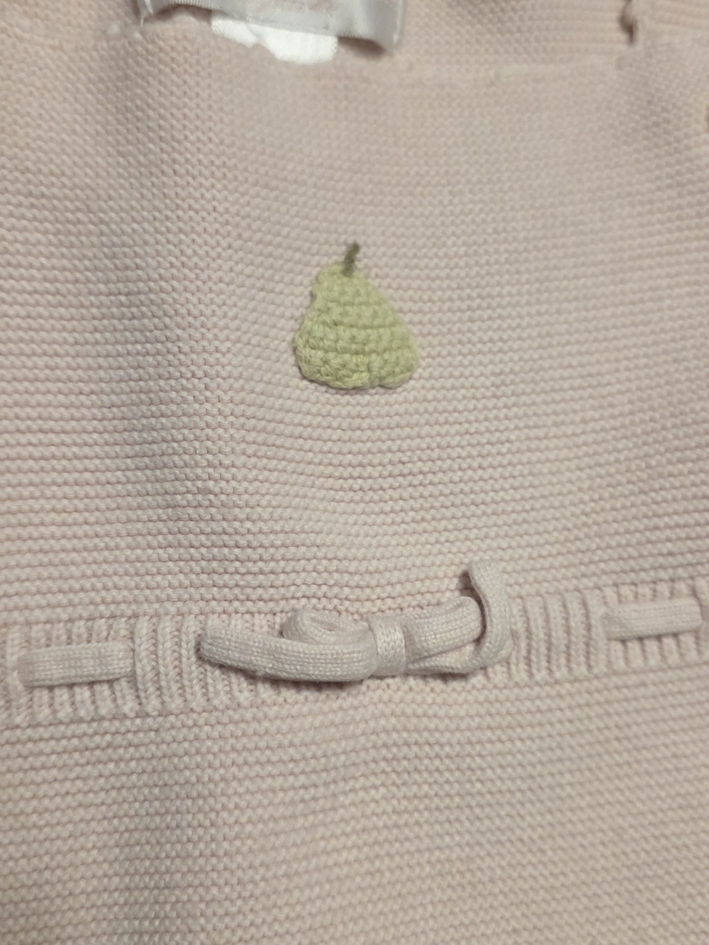 Janie and Jack Pale Pink Knit Overalls Size 12-18m - Picture 5 of 8